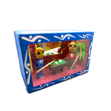 Load image into Gallery viewer, Handmade Window Shadow Box Nicho - Pool / Billar Shadow Boxes Mexico CC