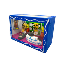 Load image into Gallery viewer, Handmade Window Shadow Box Nicho -  La Alfarería (Pottery Store) Shadow Boxes Mexico CC