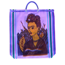Load image into Gallery viewer, Mercado Mesh Tote Bags Totes & Purses Mexico Frida Lavender
