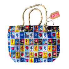 Load image into Gallery viewer, Loteria Large Tote Bag Totes & Purses Mexico Loteria Deck