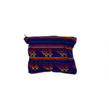 Load image into Gallery viewer, Handmade Woven Zippered Pouch Totes & Purses Mexico Blue