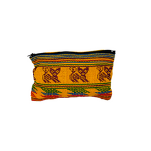Load image into Gallery viewer, Handmade Woven Zippered Pouch Totes & Purses Mexico Gold