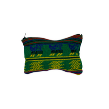 Load image into Gallery viewer, Handmade Woven Zippered Pouch Totes & Purses Mexico Green