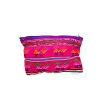 Load image into Gallery viewer, Handmade Woven Zippered Pouch Totes & Purses Mexico Pink