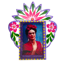 Load image into Gallery viewer, Frida Tin Nicho With Glass Door Art & Decor Mexico