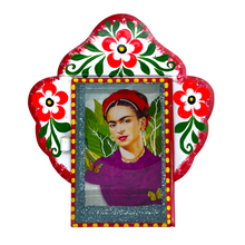 Load image into Gallery viewer, Frida Tin Nicho With Glass Door Art & Decor Mexico