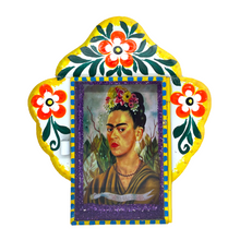 Load image into Gallery viewer, Frida Tin Nicho With Glass Door Art & Decor Mexico