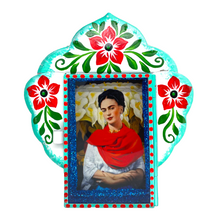 Load image into Gallery viewer, Frida Tin Nicho With Glass Door Art & Decor Mexico