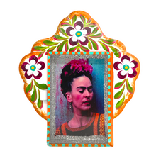 Load image into Gallery viewer, Frida Tin Nicho With Glass Door Art & Decor Mexico Frida Tin 15