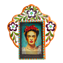 Load image into Gallery viewer, Frida Tin Nicho With Glass Door Art & Decor Mexico
