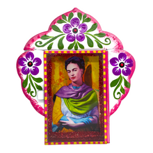 Load image into Gallery viewer, Frida Tin Nicho With Glass Door Art & Decor Mexico Frida Tin 17
