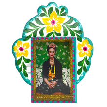 Load image into Gallery viewer, Frida Tin Nicho With Glass Door Art & Decor Mexico