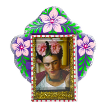 Load image into Gallery viewer, Frida Tin Nicho With Glass Door Art & Decor Mexico Frida Tin 25
