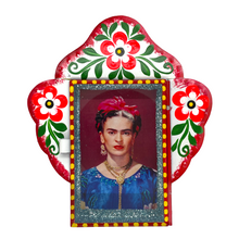 Load image into Gallery viewer, Frida Tin Nicho With Glass Door Art & Decor Mexico
