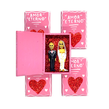 Load image into Gallery viewer, Handmade Shadow Box Nicho - Novios "Amor Eterno" Shadow Boxes Mexico CC