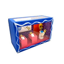 Load image into Gallery viewer, Handmade Window Shadow Box Nicho - Recien Nacidos (Baby) Shadow Boxes Mexico CC
