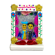 Load image into Gallery viewer, Handmade Shadow Box Nicho - Catrina y Catrin Shadow Boxes Mexico CC
