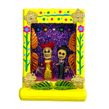 Load image into Gallery viewer, Handmade Shadow Box Nicho - Catrina y Catrin Shadow Boxes Mexico CC