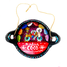 Load image into Gallery viewer, Handmade Mexican Cazuela Art - Coco Art & Decor Mexico Black Cazuela