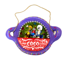 Load image into Gallery viewer, Handmade Mexican Cazuela Art - Coco Art & Decor Mexico Lavender Cazuela