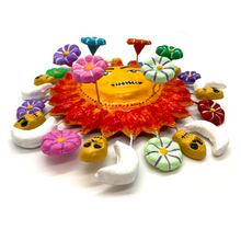 Load image into Gallery viewer, Handmade Sol Mexicano de Barro - Mexican Clay Sun Art & Decor Mexico