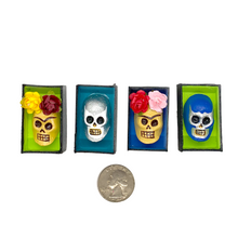 Load image into Gallery viewer, Handmade Mini Magnet Coffin Heads (4 Pack) Art & Decor Mexico