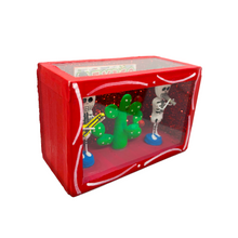 Load image into Gallery viewer, Handmade Window Shadow Box Nicho -  Mexican Nopal Calacas (Skeletons) Shadow Boxes Mexico CC