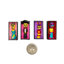 Load image into Gallery viewer, Handmade Mini Magnet Coffin People - Los Famosos (4 Pack) Art & Decor Mexico