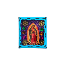 Load image into Gallery viewer, Handmade Wood Portrait Nicho Magnet - Virgen de Guadalupe Shadow Boxes Mexico
