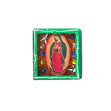 Load image into Gallery viewer, Handmade Wood Portrait Nicho Magnet - Virgen de Guadalupe Shadow Boxes Mexico
