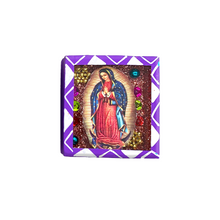 Load image into Gallery viewer, Handmade Wood Portrait Nicho Magnet - Virgen de Guadalupe Shadow Boxes Mexico