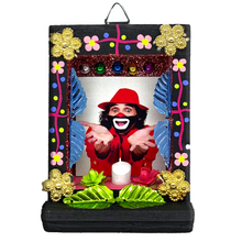 Load image into Gallery viewer, Handmade Shadow Box Nicho - Cepillín (Limited Edition) Shadow Boxes Mexico CC Black Wood Box