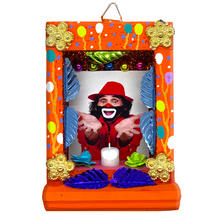 Load image into Gallery viewer, Handmade Shadow Box Nicho - Cepillín (Limited Edition) Shadow Boxes Mexico CC Orange Wood Box