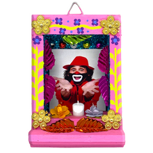 Load image into Gallery viewer, Handmade Shadow Box Nicho - Cepillín (Limited Edition) Shadow Boxes Mexico CC Pink Wood Box