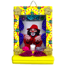 Load image into Gallery viewer, Handmade Shadow Box Nicho - Cepillín (Limited Edition) Shadow Boxes Mexico CC Yellow Wood Box