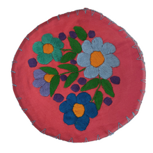 Load image into Gallery viewer, Handmade Embroidered Tortilla Holder/Warmer (Tortillero) Home & Kitchen Mexico Mauve