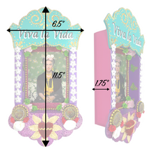 Load image into Gallery viewer, Handmade Deluxe Shadow Box Nicho - Frida Viva La Vida Shadow Boxes Mexico