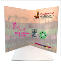 Load image into Gallery viewer, Dale, Dale, Dale Musical Birthday Card + Piñata Gift Bundle Greeting Cards Muertolandia.com