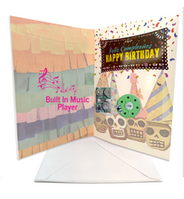 Load image into Gallery viewer, Amigo Musical Birthday Card + Gift Bundle Greeting Cards Muertolandia.com