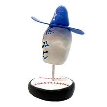 Load image into Gallery viewer, Handmade Clay Calavera Sugar Skull Head Stand - Mariachi El Doyer Shadow Boxes Mexico