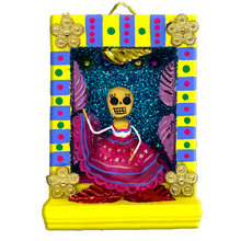 Load image into Gallery viewer, Handmade Shadow Box Nicho - Folklórico Dancer Shadow Boxes Mexico CC