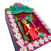 Load image into Gallery viewer, Handmade Deluxe Shadow Box Nicho - La Llorona - Mariachi Los Muertos Series Shadow Boxes Mariachi Los Muertos