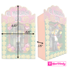 Load image into Gallery viewer, Handmade Deluxe Shadow Box Nicho - El Mariachi Loco - Mariachi Los Muertos Series Shadow Boxes Mariachi Los Muertos