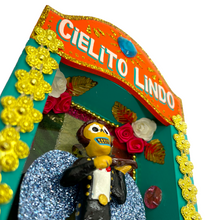 Load image into Gallery viewer, Handmade Deluxe Shadow Box Nicho - Cielito Lindo - Mariachi Los Muertos Series Shadow Boxes Mariachi Los Muertos