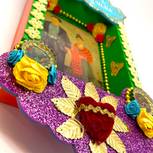 Load image into Gallery viewer, Handmade Deluxe Shadow Box Nicho - Frida & Diego Shadow Boxes Mexico