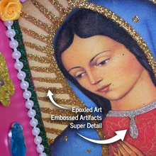 Load image into Gallery viewer, Handmade Deluxe Shadow Box Nicho - Virgen De Guadalupe Shadow Boxes Mexico