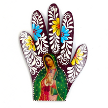 Load image into Gallery viewer, Handmade Mexican Wood Milagro Hands - Virgen de Guadalupe Art & Decor Muertolandia.com Torso 10