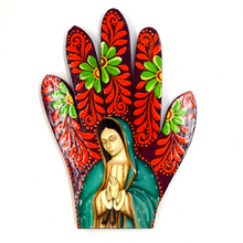 Load image into Gallery viewer, Handmade Mexican Wood Milagro Hands - Virgen de Guadalupe Art & Decor Muertolandia.com Torso 16