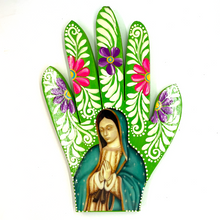 Load image into Gallery viewer, Handmade Mexican Wood Milagro Hands - Virgen de Guadalupe Art & Decor Muertolandia.com Torso 17