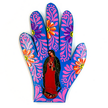 Load image into Gallery viewer, Handmade Mexican Wood Milagro Hands - Virgen de Guadalupe Art & Decor Muertolandia.com Body 104